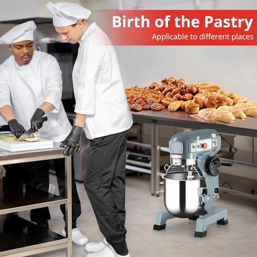 15Qt Heavy Duty Commercial Stand Mixer with 3 Speeds