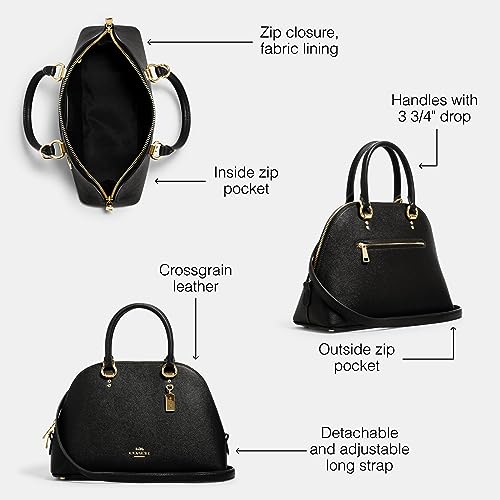 Black COACH Katy Satchel VIP Smart Shopper style