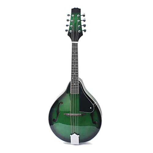 Beginner's Green A-Style Acoustic Mandolin with 8 Strings