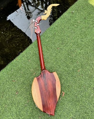 Handmade Isarn Wood 3-String Thai Electric Phin Guitar