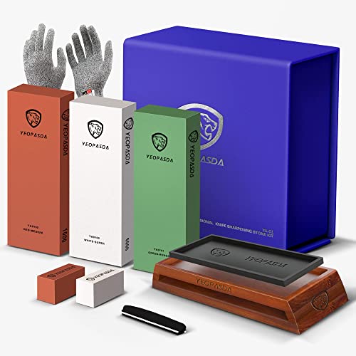 XL Knife Sharpening Stone Kit - 3 Side Grit