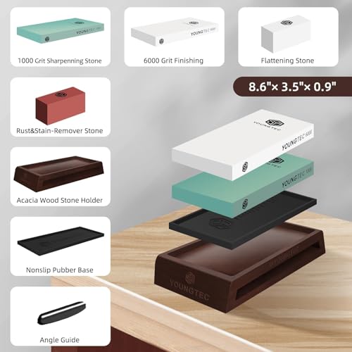 Premium Whetstone Knife Sharpening Kit - Extra Large