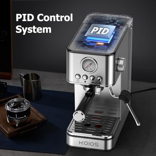 1200W KOIOS Espresso Maker with Foaming Steam Wand