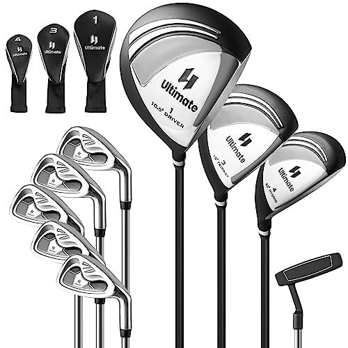 GYMAX Men's Golf Club Set: #1 Driver, #3 Fairway, & More