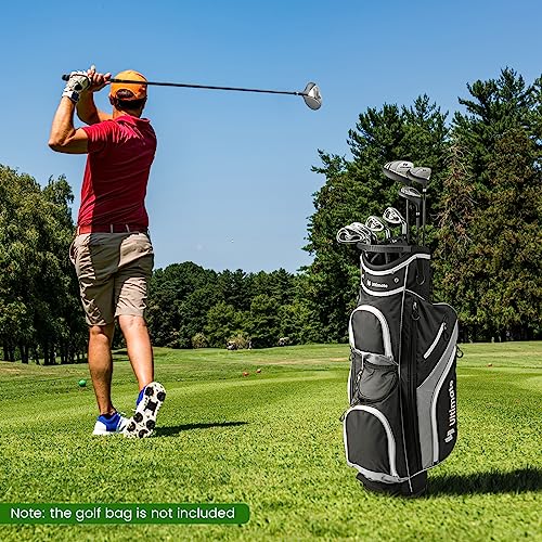 GYMAX Men's Golf Club Set: #1 Driver, #3 Fairway, & More