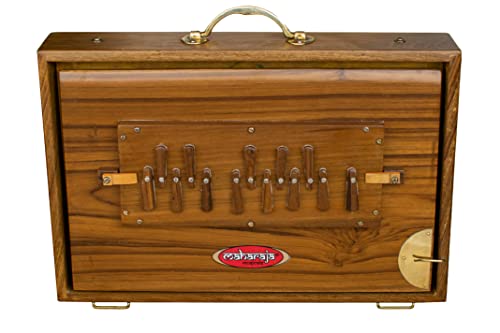 Maharaja Premium Teak Wood Brass Shruti Box 15x10
