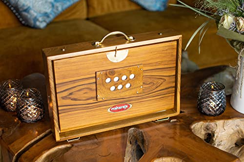 Maharaja Premium Teak Wood Brass Shruti Box 15x10