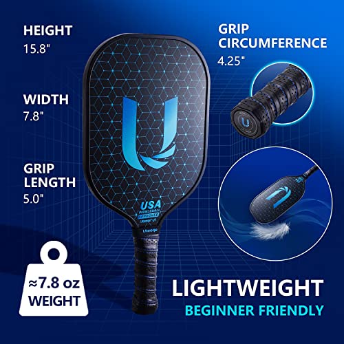 Uteeqe Graphite Pickleball Paddles Set - USAPA Approved