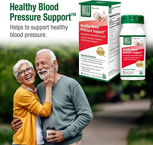 Bell Healthy Blood Pressure Support™ Unique Blend - Natural Blend of Green Coffee Bean Extract, Garlic & Celery Seed Extract Blood Pressure Supplements - 2 Pack of 60 Capsules Each, Vegan, Non-GMO