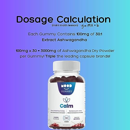 Calming Ashwagandha Mood Gummies - 3000mg - 2 Month Supply