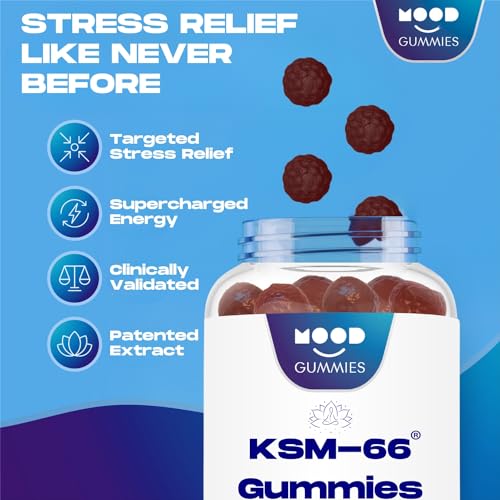 Clinical-Grade Ashwagandha Mood Gummies - Vegan - 1 Month Supply