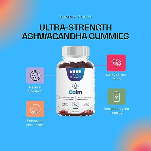 Calming Ashwagandha Mood Gummies - 3000mg - 2 Month Supply