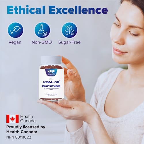 Clinical-Grade Ashwagandha Mood Gummies - Vegan - 1 Month Supply