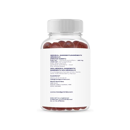 Clinical-Grade Ashwagandha Mood Gummies - Vegan - 1 Month Supply