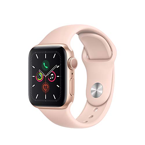 Apple Watch Series 5 - Gold Aluminum/Pink Band