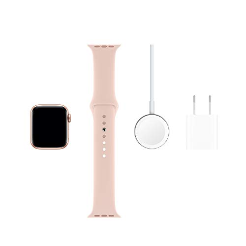 Apple Watch Series 5 - Gold Aluminum/Pink Band