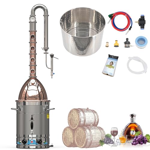 Electric Alcohol Still 13.7Gal Home Brew Kit Copper Top