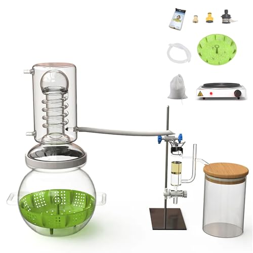 HOOLOO 0.9Gal Essential Oil Glassware Distillation Kit