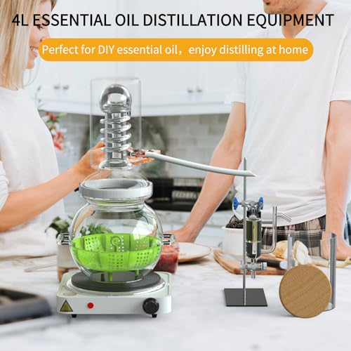 HOOLOO 0.9Gal Essential Oil Glassware Distillation Kit