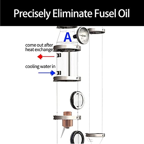 YUEWO Stainless Steel Electric Alcohol Distiller Flask Set