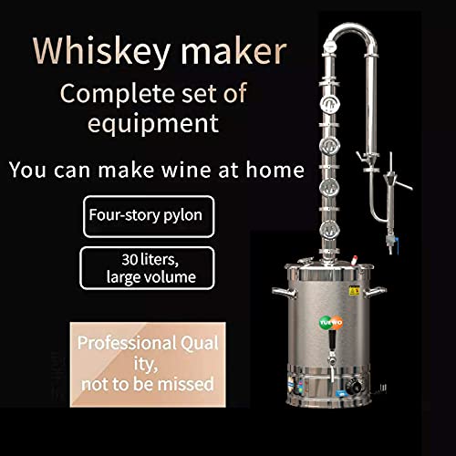 YUEWO Stainless Steel Electric Alcohol Distiller Flask Set