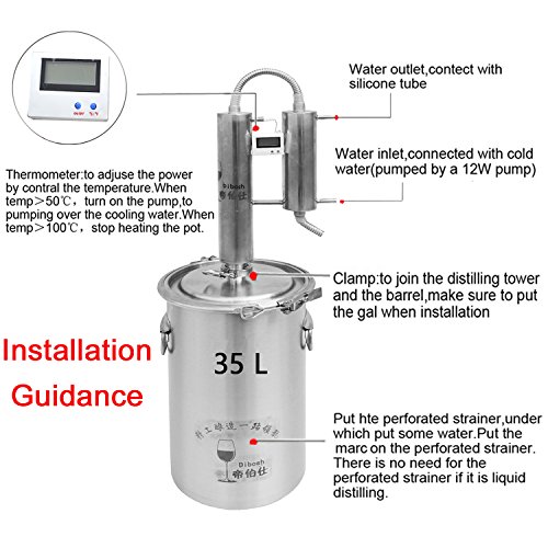 35L Stainless Steel Home Moonshine Still Kit