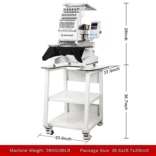 Smartstitch S-1201 Commercial Embroidery Machine with 12 Needles