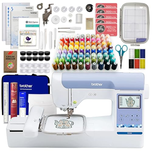 Brother PE900 Deluxe Embroidery Machine & Software Bundle
