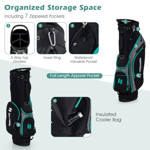 Tangkula Men's Complete Golf Club Set with Bag