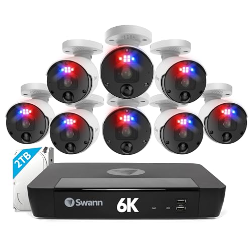 Swann 12MP Home Security Camera System with 2TB