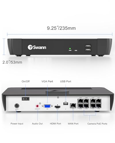 Swann 4K 8-Channel NVR Security Camera System