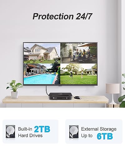 Swann 12MP Home Security Camera System with 2TB