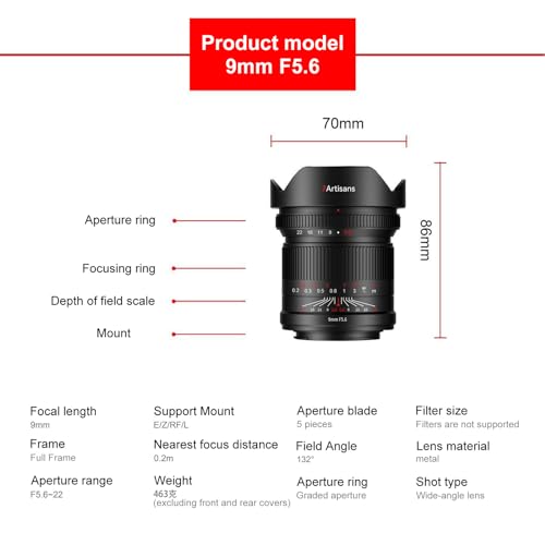 7artisans 9mm F5.6 Lens for Nikon Z Cameras