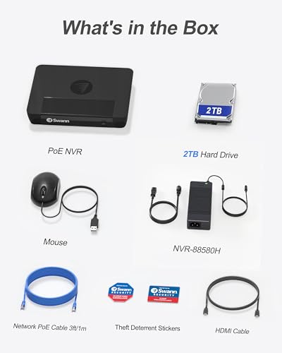Swann 4K 8-Channel NVR Security Camera System
