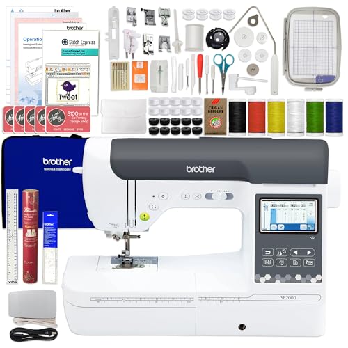 Brother SE2000 Deluxe Embroidery & Sewing Machine Bundle