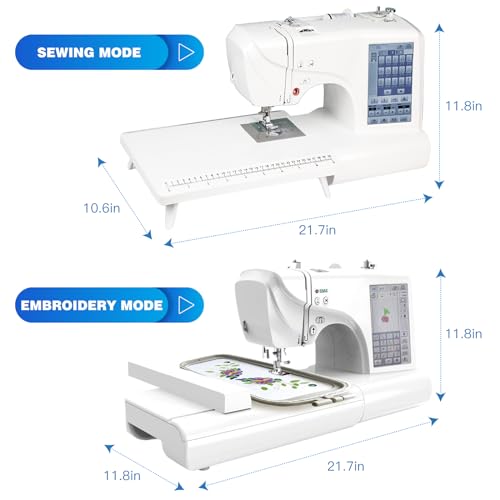 ES-5 Sewing Embroidery Machine, Wireless LAN, 1000 Designs