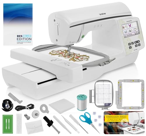 Brother NQ1700E Embroidery Machine Bundle, Wireless, BES Software