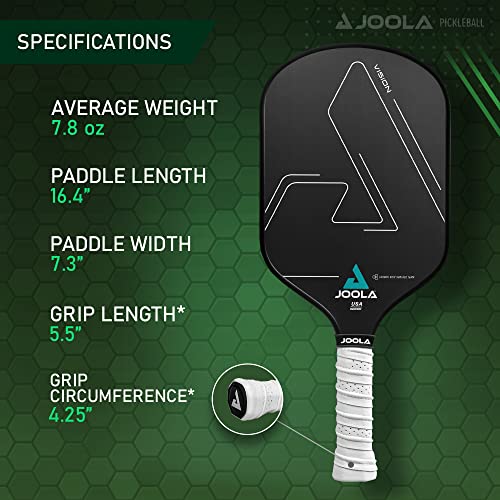 JOOLA Vision Pickleball Paddle - Enhanced Spin & Control