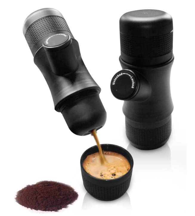Compact Portable Espresso Maker for Travel, Camping, Beach