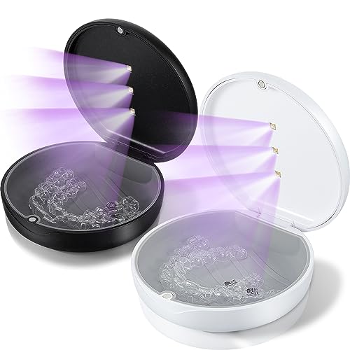 Qualirey Retainer Cleaner Case UV Portable Guard Box