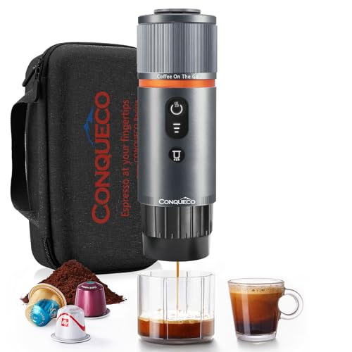 CONQUECO Portable Espresso Coffee Machine - 12V Electric