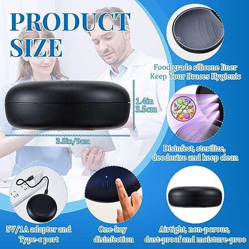 Qualirey Retainer Cleaner Case UV Portable Guard Box