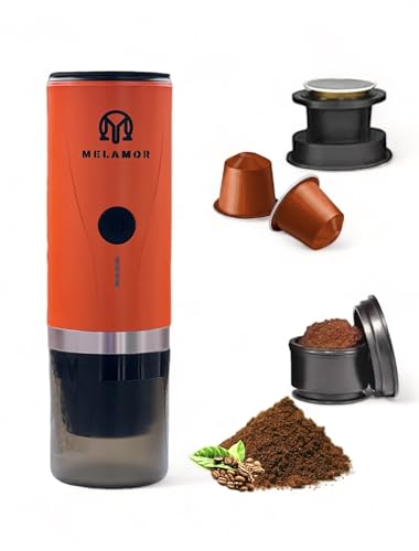 MELAMOR Portable Espresso Maker - Self-Heating - 20 Bar