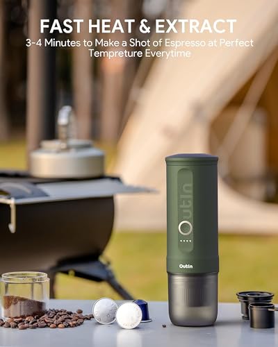 Outin Nano Portable Electric Espresso Machine with USB-C