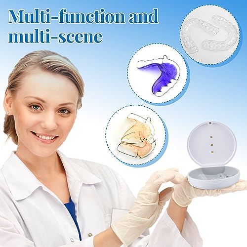 Qualirey Retainer Cleaner Case UV Portable Guard Box