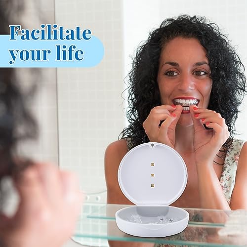 Qualirey Retainer Cleaner Case UV Portable Guard Box