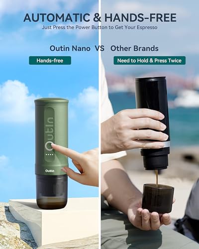 Outin Nano Portable Electric Espresso Machine with USB-C