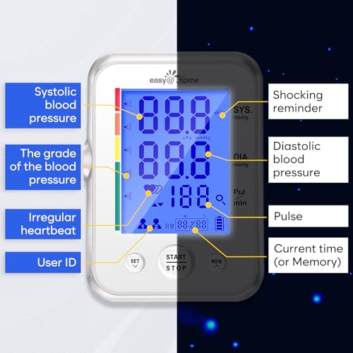 Easy@Home Blood Pressure Monitor with Large Cuff - EBP-095L