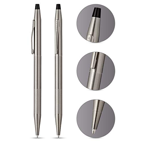 Cross Classic Century Titanium Grey Ballpoint Pen Gift Set