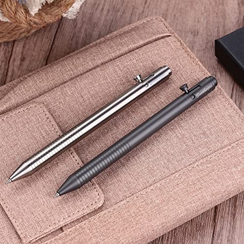 SMOOTHERPRO Titanium Bolt Action Gel Pen, Pilot G2-Compatible